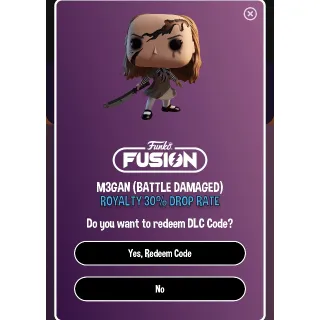 M3gan battle damaged Royalty Megan for Funko fusion game. 