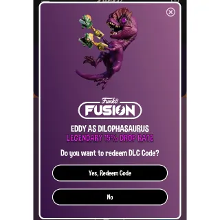 Legendary Eddy as dilophasaurus for Funko fusion game.  Playstation xbox 