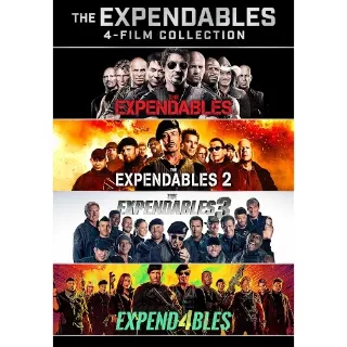 the Expendables 1-4  collection 4K UHD Fandango 
