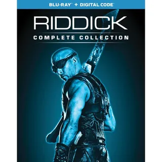 RIDDICK TRILOGY 3 movies UNRATED DIRECTORS CUT HD MA / Auto Delivery 