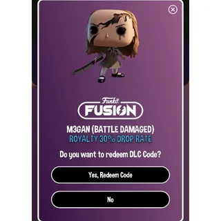 M3gan battle damaged Royalty Funko Fusion Game Megan