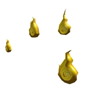 Golden Cursed Flames | Roblox Toy Code
