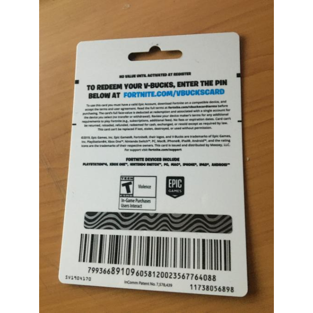 Selling a $25 worth V-bucks Fortnite gift card. - Other Gift Cards ...