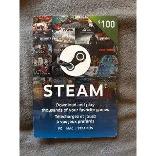 $100.00 CAD Steam