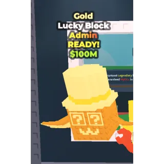 Gold admin lucky block
