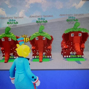 4 strawberry elephant