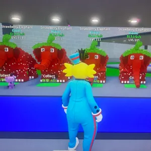 4 strawberry elephants