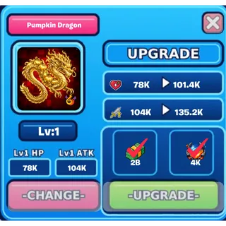 Golden Pumpkin Dragon | Grow The Brainrot