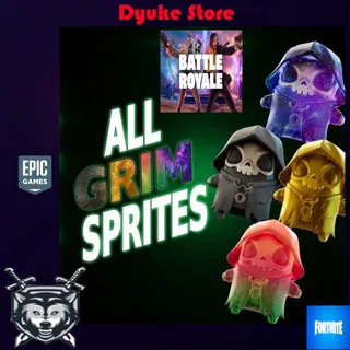All Grim Sprites Level 5 Mastered | Fortnite Battle Royale
