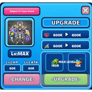 Rainbow Subject V-7 Base Attack 60k Level Maximum| Grow The Brainrot