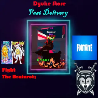 2 Star 5000 Damage Deardeer Boss | Fight The Brainrots Fortnite