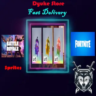 Fishy Sprite Gold / Gummy / Galaxy | Battle Royale Fortnite