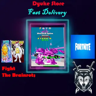 3500 Damage Sherlok Spine Neon 5 Stars 4 Traits | Fight The Brainrots Fortnite