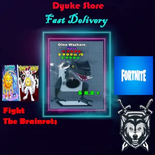 2500 Damage Dino Washaro Boss | Fight The Brainrots Fortnite