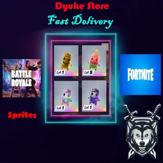 King Sprite Gold / Gummy / Galaxy / Holofoil | Battle Royale Fortnite