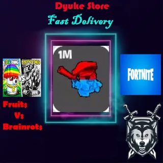 20x 1M Damage Fruit | Fruits vs Brainrots Fortnite