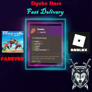 Clawdius Epic Level 20 (NA Server)| FarEver