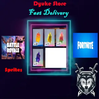 Fire  Sprite Gummy / Gold / Galaxy | Battle Royale Fortnite