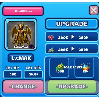 Taking Offer Selling For The Highest Bidder Golden Touch DevilMidas Level Max| Grow The Brainrot
