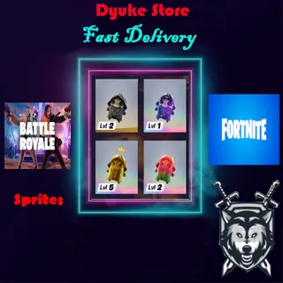 Grim Sprite Normal / Gold / Gummy / Galaxy | Battle Royale Fortnite
