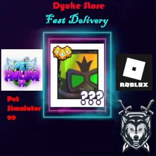 Rainbow Huge Nuclear Wild Dog | Pet Simulator 99