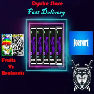 5x 1M Damage Fruit | Fruits vs Brainrots Fortnite
