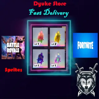 Fire  Sprite Gold / Gummy / Galaxy / Holofoil | Battle Royale Fortnite