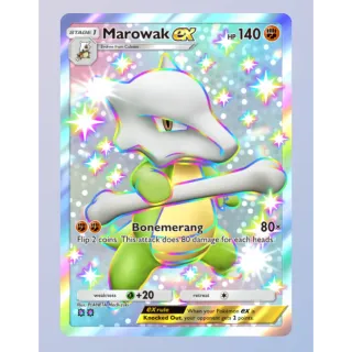 Marowak Ex Shiny Rare | Pokemon TCG Pocket