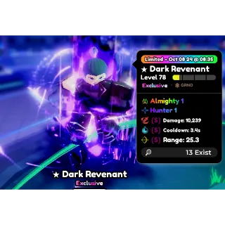 Dark Revenant SSS Almighty 1 Hunter 1