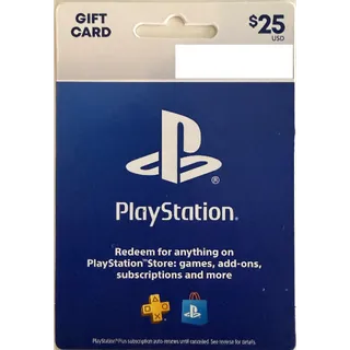 *INSTANT* $25.00 USD PlayStation Store