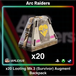20x Looting Mk.3 (Survivor) Augment Backpack - Arc Raiders