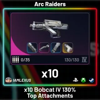 10x Bobcat IV Full Attachment With Compensator III + Kinetic Converter + Extended Light Mag III + Gorizontal Grip