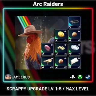 SCRAPPY UPGRADE LV. 1-5 / MAX LEVEL - ARC RAIDERS