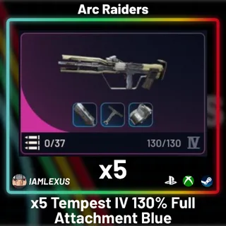 Tempest IV x5 Full Attachment - Arc Raiders 