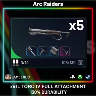 x5 IL TORO IV FULL ATTACHMENT  130% DURABILITY