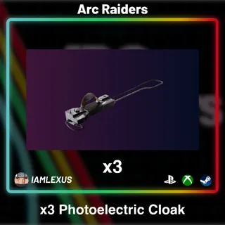 3x Photoelectric Cloak - Arc Raiders