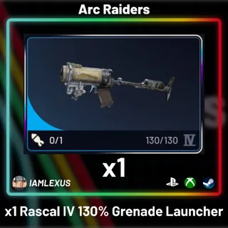 x1 Rascal IV 130% Grenade Launcher