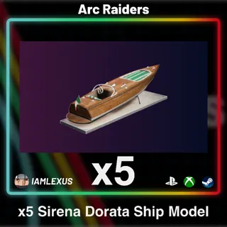 x5 Sirena Dorata Ship Model - Arc Raiders