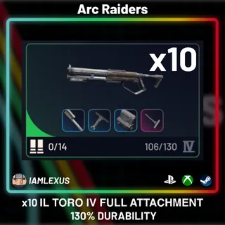 IL TORO IV x10 FULL ATTACHMENT 130% DURABILITY