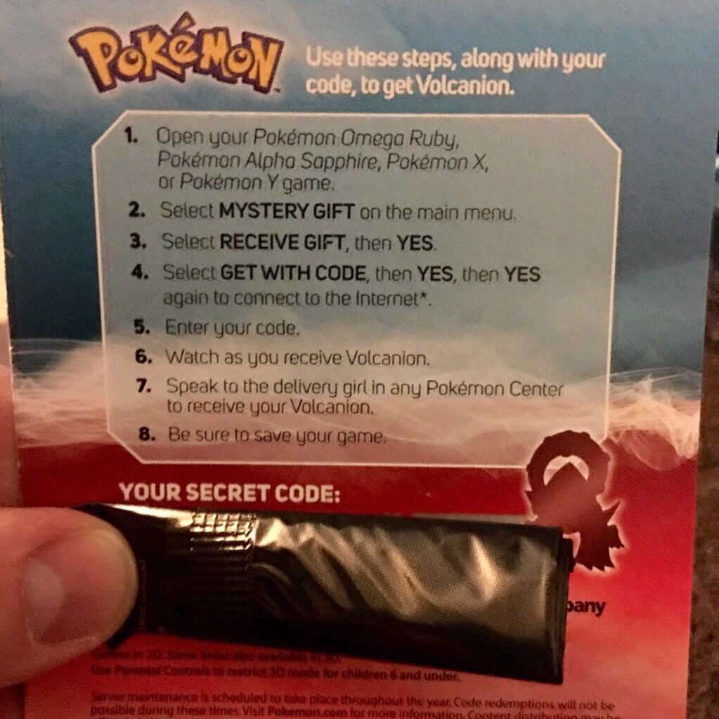 Code For Mystery Gift In Pokemon X And Y Prakard