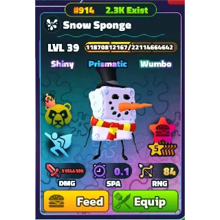 LVL39 SW/NC/PP 5 STAR SNOW SPONGE SERIAL #914