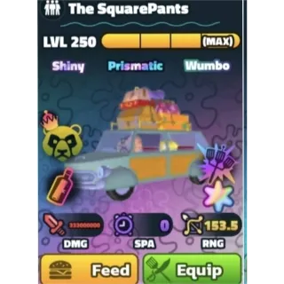 SUPERSTAR SQUAREPANTS MAX LVL SW/NC/HS RANDOM SERIAL #