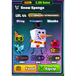 LVL44 SW/NC/PP 5 STAR SNOW SPONGE SERIAL #379