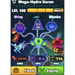 HYDRA KAREN SW/NC/PP 5 STARS RANDOM SERIAL #- SPONGEBOB TOWER DEFENSE