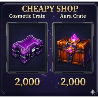 2K COSMETIC CRATE + 2K AURA CRATE - SAILOR PIECE