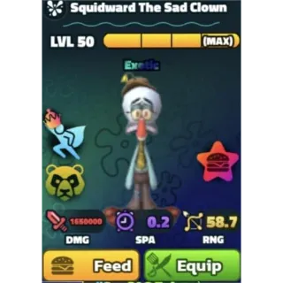 SAD CLOWN NC/PP RANDOM SERIAL # - SPONGEBOB TOWER DEFENSE
