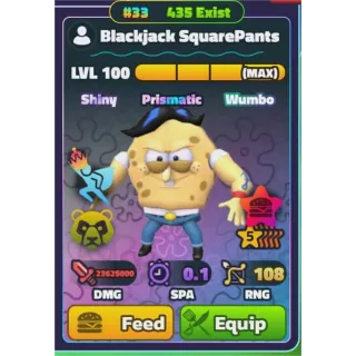 LVL100 BLACKJACK SW/NC/PP RAINBOW SERIAL #33