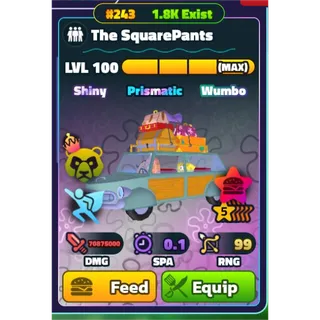 MAX LVL SQUAREPANTS SW/NC/PP 5 STARS SERIAL  #243