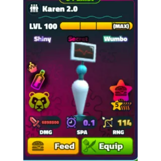SW/NC/PP 5 STARS KAREN 2.0 SPONGEBOB TOWER DEFENSE 