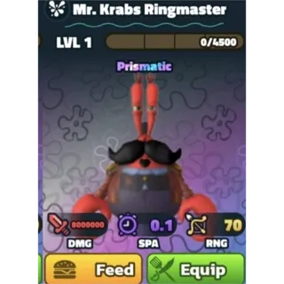 MR KRABS RINGMASTER RANDOM SERIAL#
